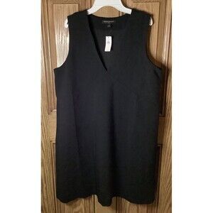 BANANA REPUBLIC Women’s Black Sleeveless Sheath Dress Size 14 NWT